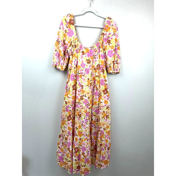 Billabong Endless Shore Maxi Floral Dress Size Large - Picture 4 of 13